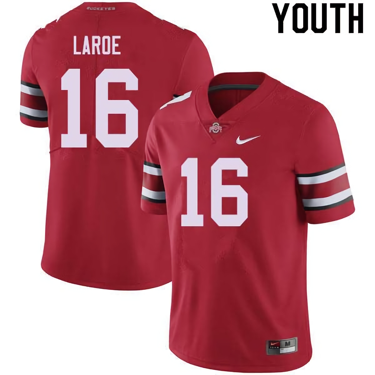 Jagger LaRoe Ohio State Buckeyes Youth NCAA #16 Nike Red College Stitched Football Jersey YNN1056YX